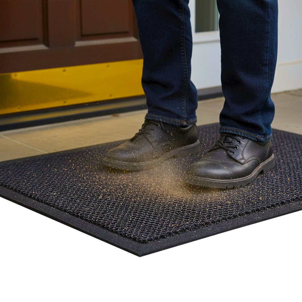 Doortex Meshmat Entrance Mat, Metallic Gray - 20" x 32". Picture 6