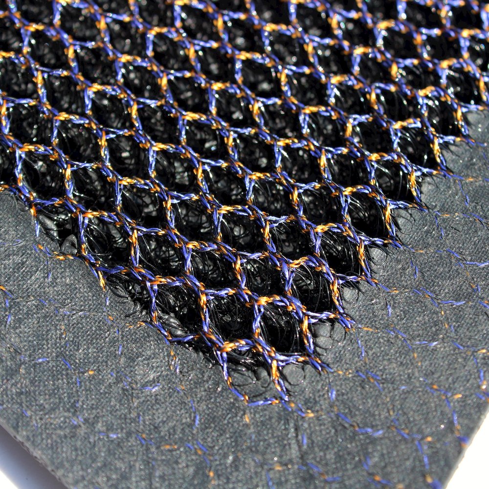 Doortex Meshmat Entrance Mat, Metallic Blue / Orange - 20" x 32". Picture 8