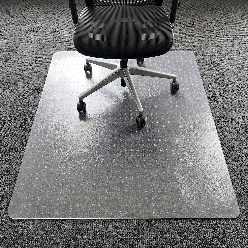 Vinyl Rectangular Chair Mat for Low Pile Carpets up to 1/4" - 29" x 47". Picture 12