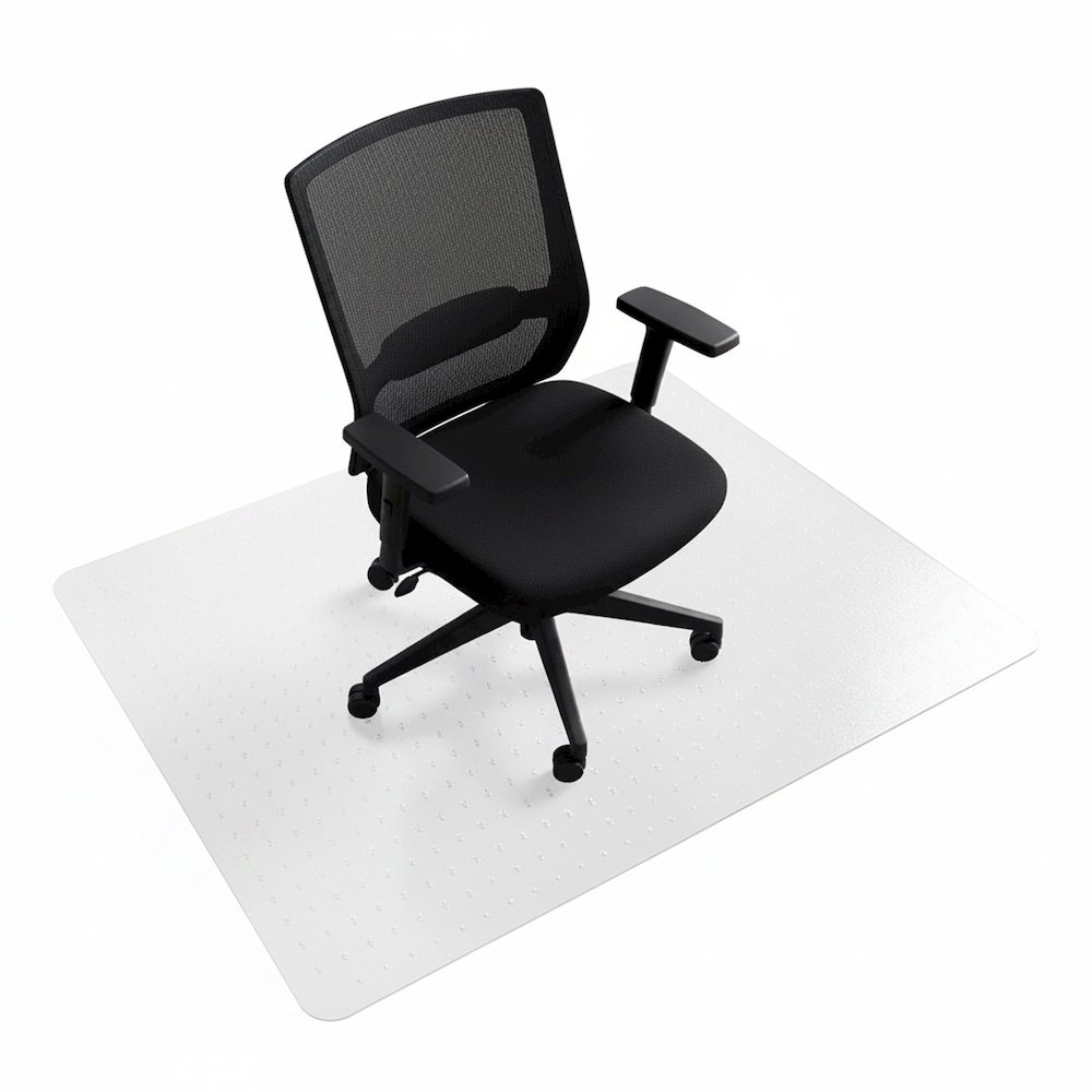 Vinyl Rectangular Chair Mat for Low Pile Carpets up to 1/4" - 29" x 47". Picture 14