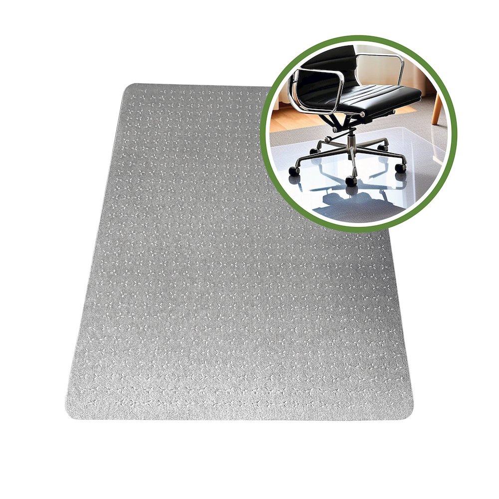 Vinyl Rectangular Chair Mat for Low Pile Carpets up to 1/4" - 35" x 47". Picture 11