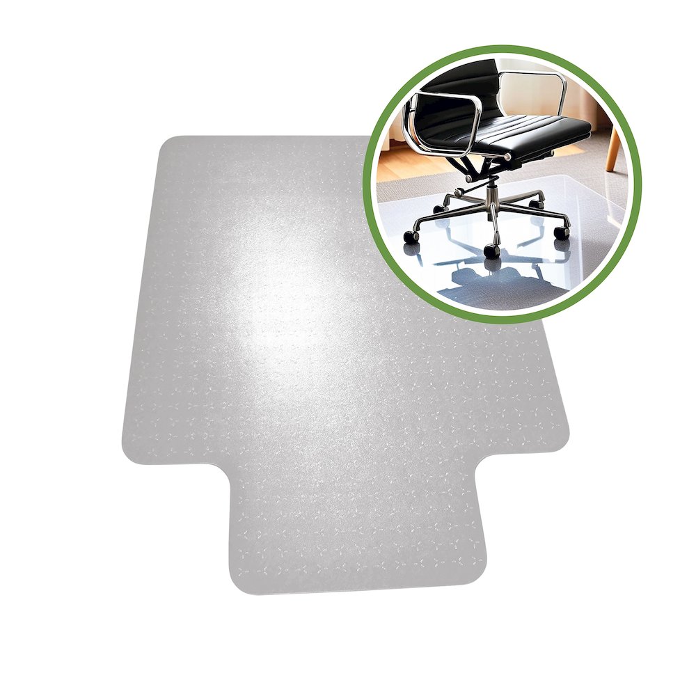 Vinyl Lipped Chair Mat for Low Pile Carpets up to 1/4" - 35" x 47". Picture 9