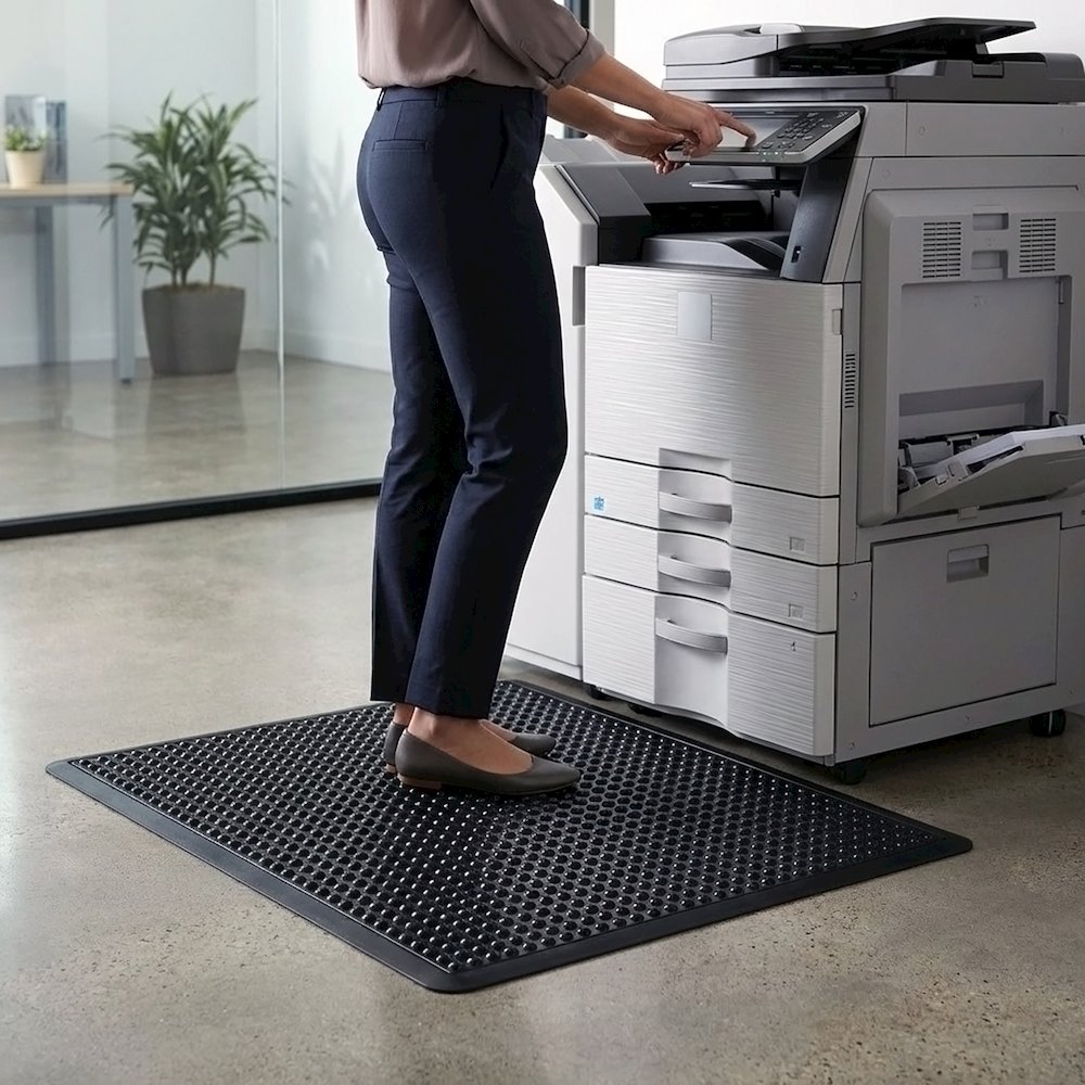 Doortex® Black Anti-Fatigue BubbleMat - 36" x 48". Picture 2