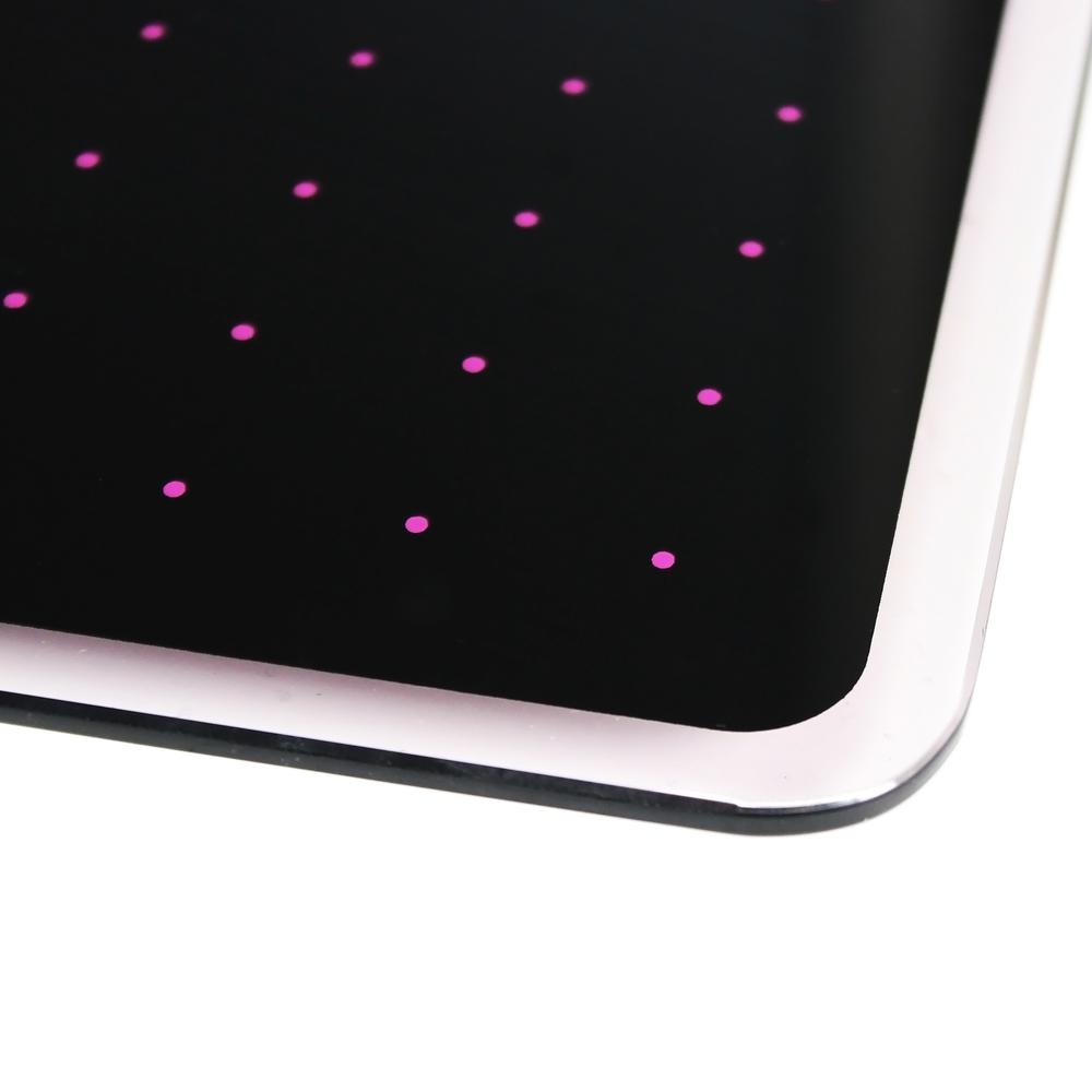 Glacier Violet & Black Plan & Grid Glass Dry Erase Board - 14" x 14". Picture 6