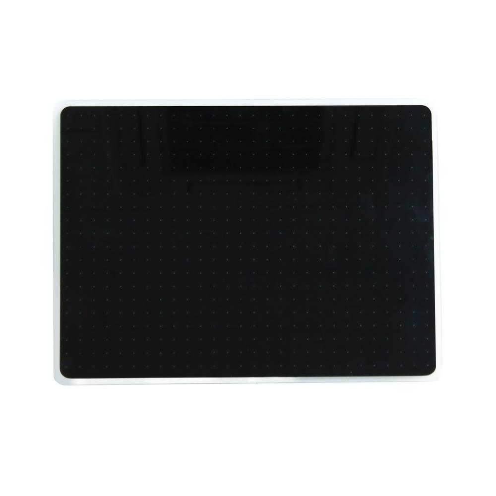 Glacier Black Multi-Purpose Grid Glass Dry Erase Board 24" x 36". Picture 1