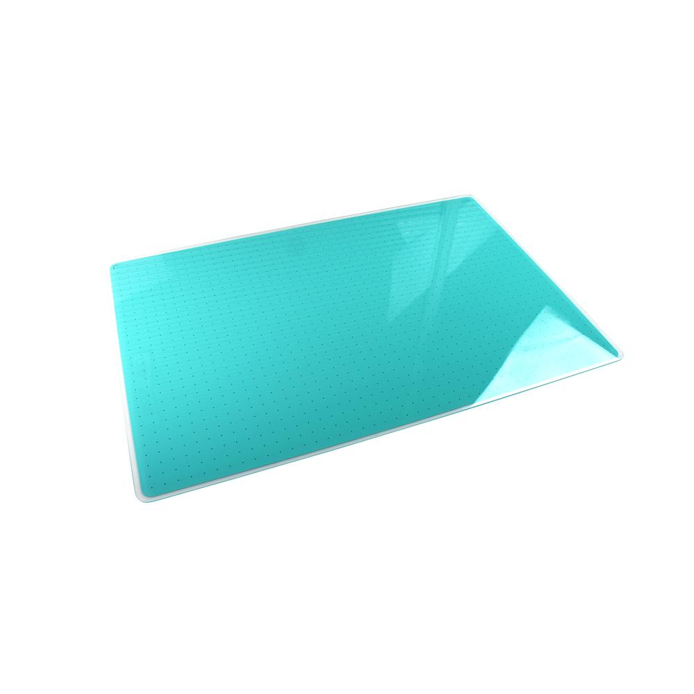 Glacier Teal Multi-Purpose Grid Glass Dry Erase Board 30" x 40". Picture 7