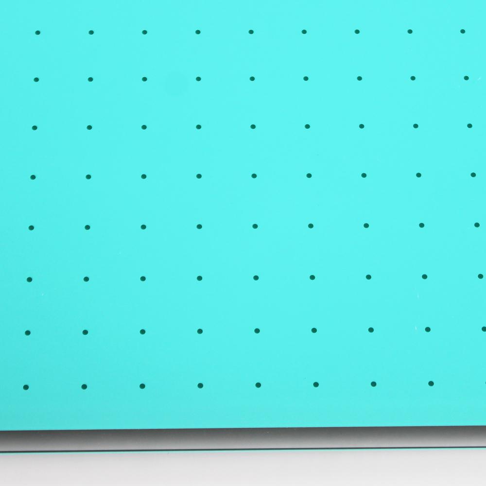 Glacier Teal Multi-Purpose Grid Glass Dry Erase Board 30" x 40". Picture 10