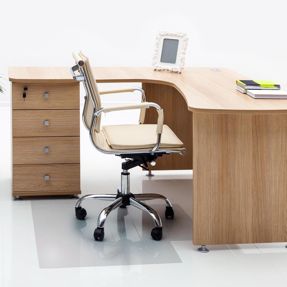 Vinyl Lipped Chair Mat for Hard Floor - 48" x 51". Picture 13