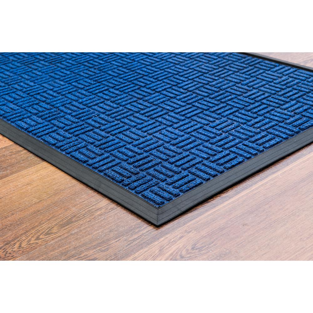 Ribmat Blue Heavy Duty Door Mat - 24" x 36". Picture 2