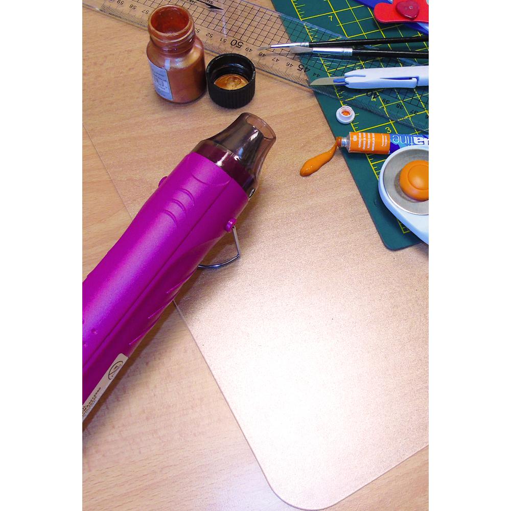 CraftTex, Ultimate Craft Table Protector Mat, Super-Strong Clear Polycarbonate, Size 20" x 36". Picture 8