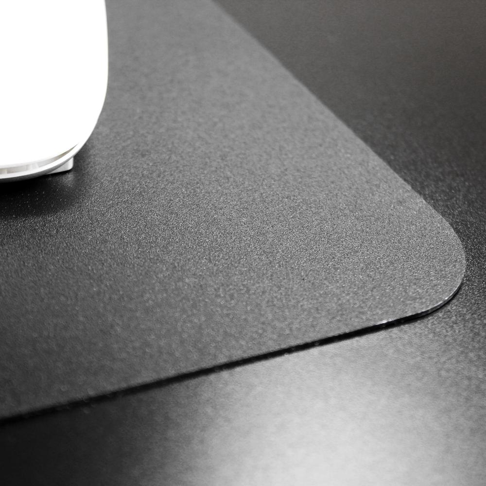 Desktex® Black Vinyl Rectangular Desk Pad - 19" x 24". Picture 6