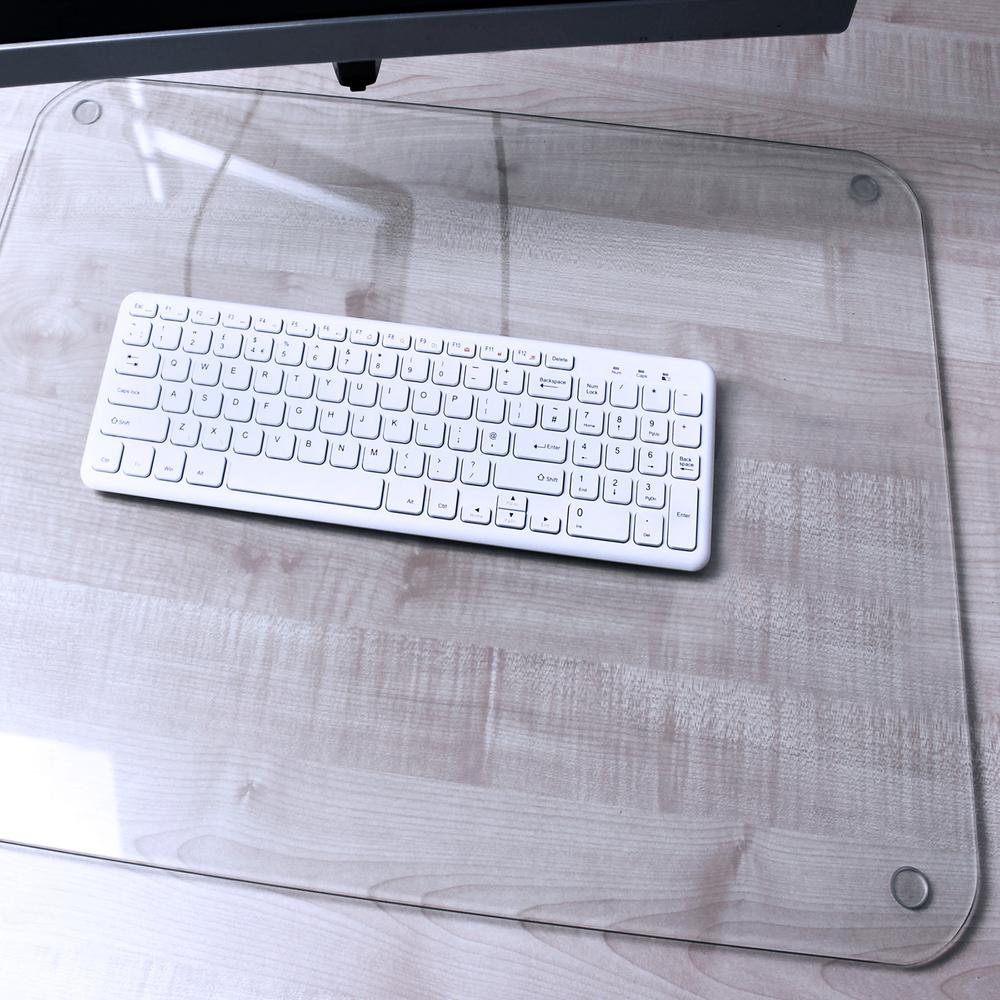 Glass Desk Pad - 20" x 36". Picture 1
