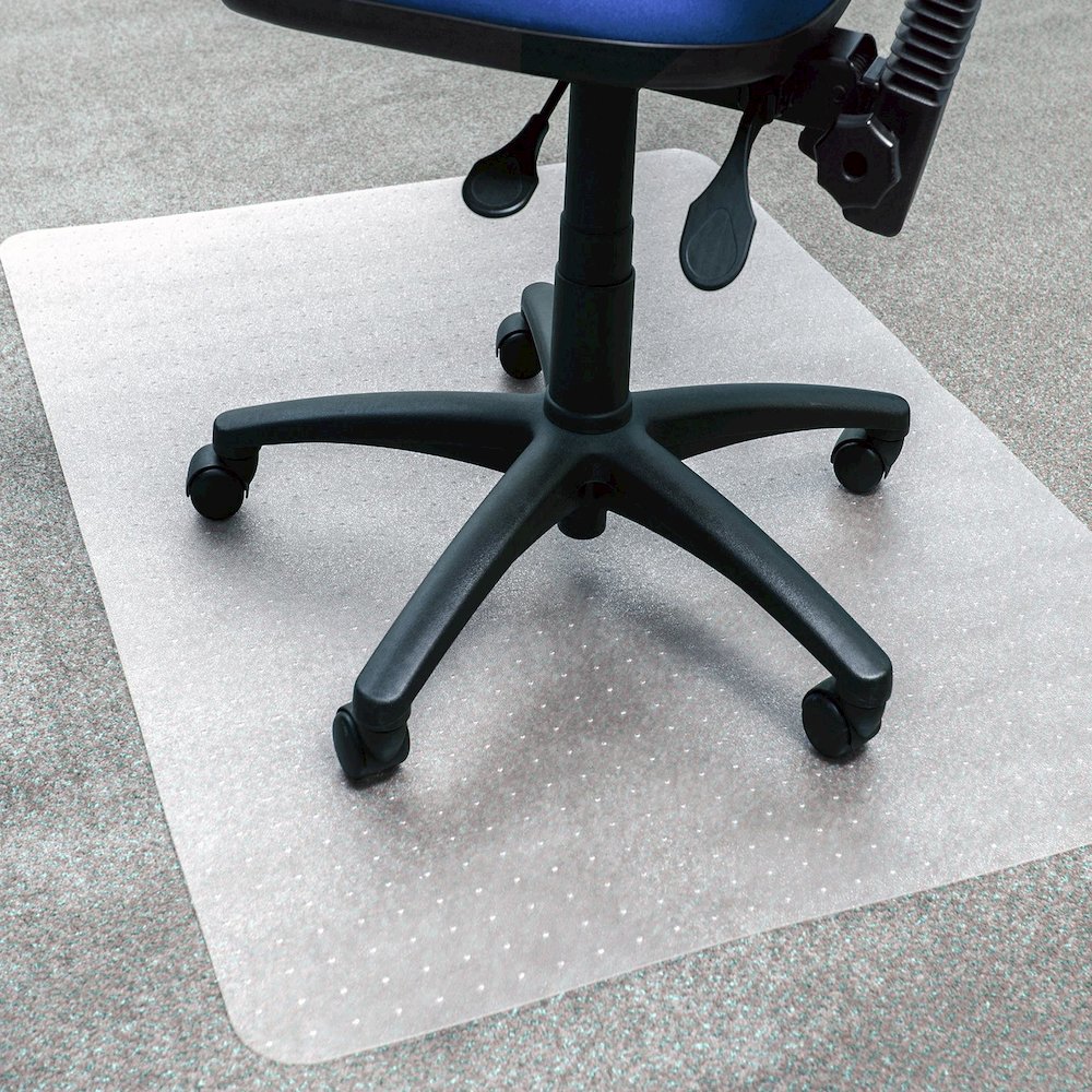 Rectangular Chair Mat for Low Pile Carpets up to 1/4" Thick - 36" x 48". Picture 2