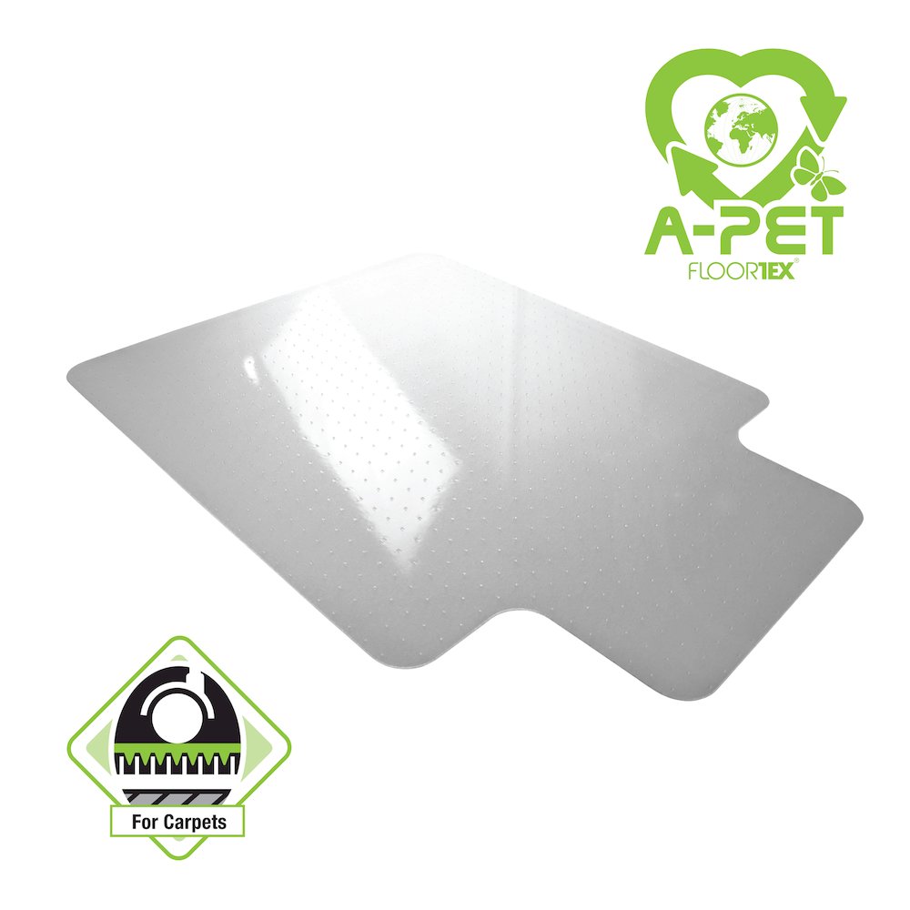 Advantagemat Plus APET Lipped Chair Mat - Low/Standard Pile Carpets - 36" x 48". Picture 2