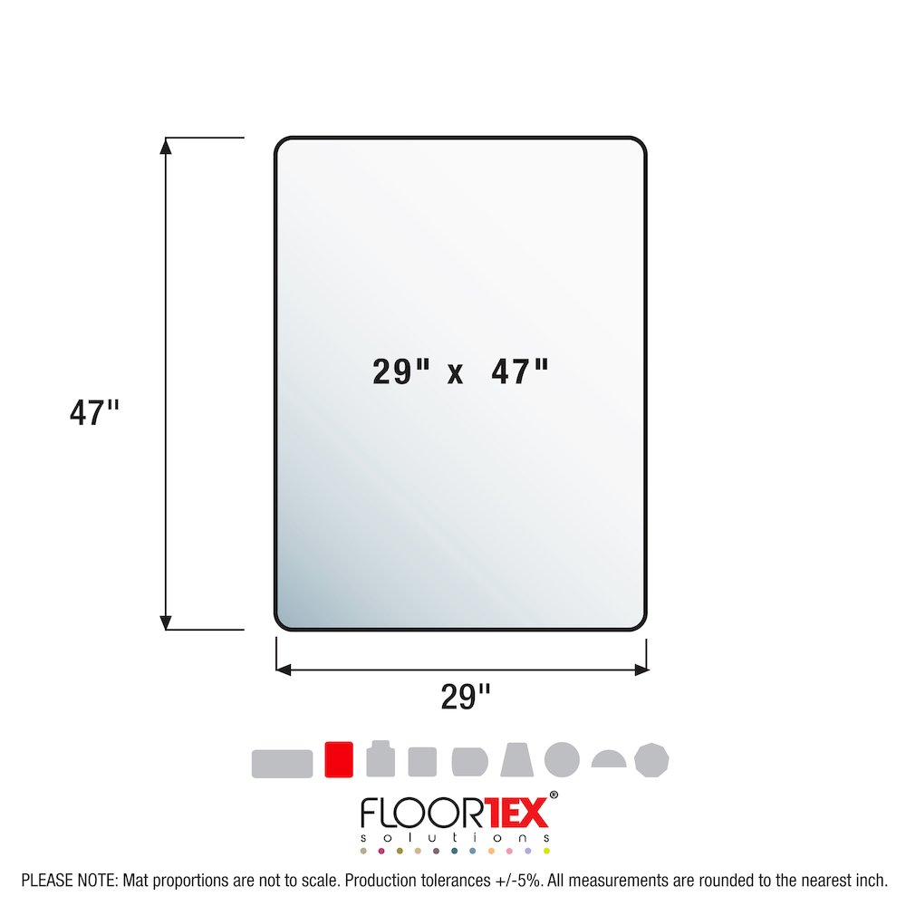 Advantagemat Plus APET Rectangular Chair Mat for Hard Floors - 29" x 47". Picture 8