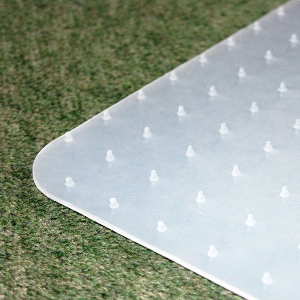 Cleartex Polypropylene Rectangular Chair Mat for Carpets - 29" x 46". Picture 7