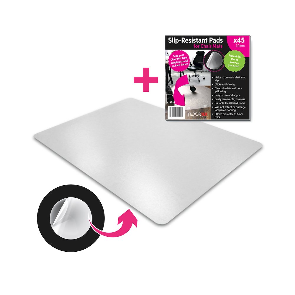 Anti-Slip Chair Mat for Hard Floors and Very Low Pile Carpets - 36" x 48". Picture 3