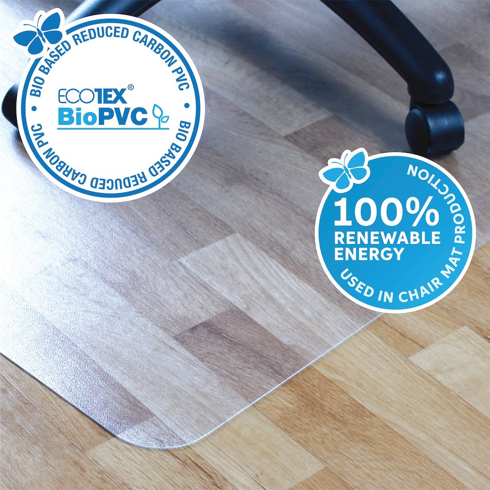 Ecotex BioPVC Chair Mat for Hard Floors - 36" x 48". Picture 4