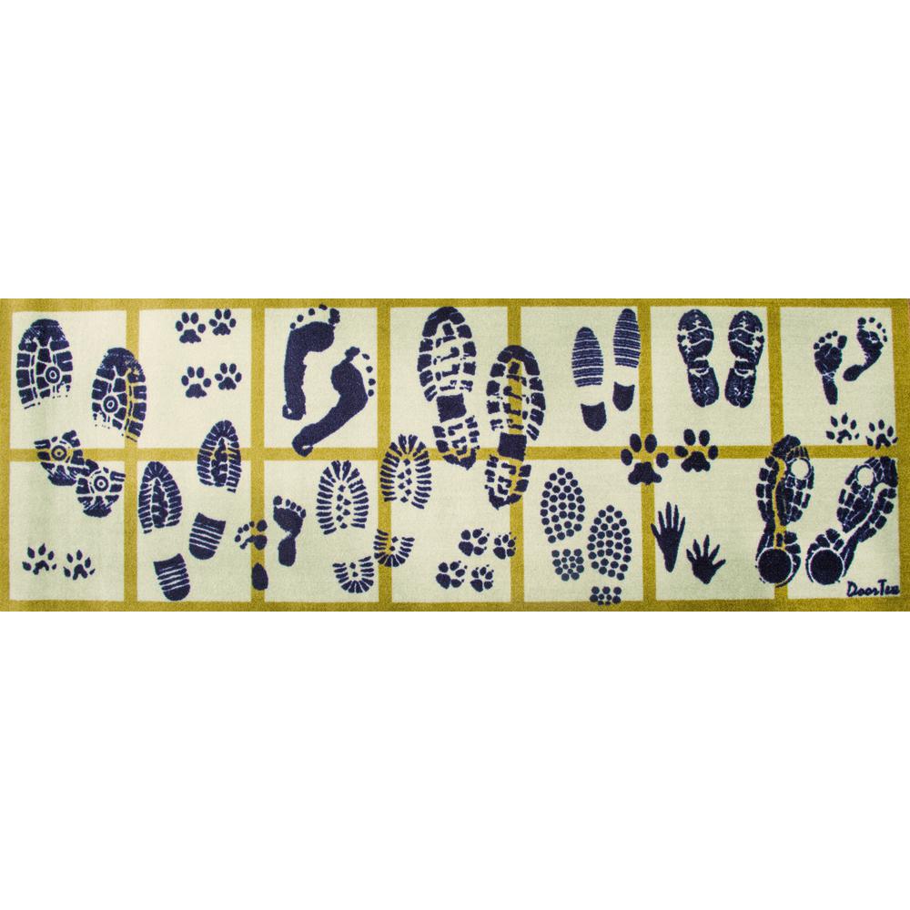 Shoe Design Long Indoor Entrance Runner - 20" x 55". Picture 1