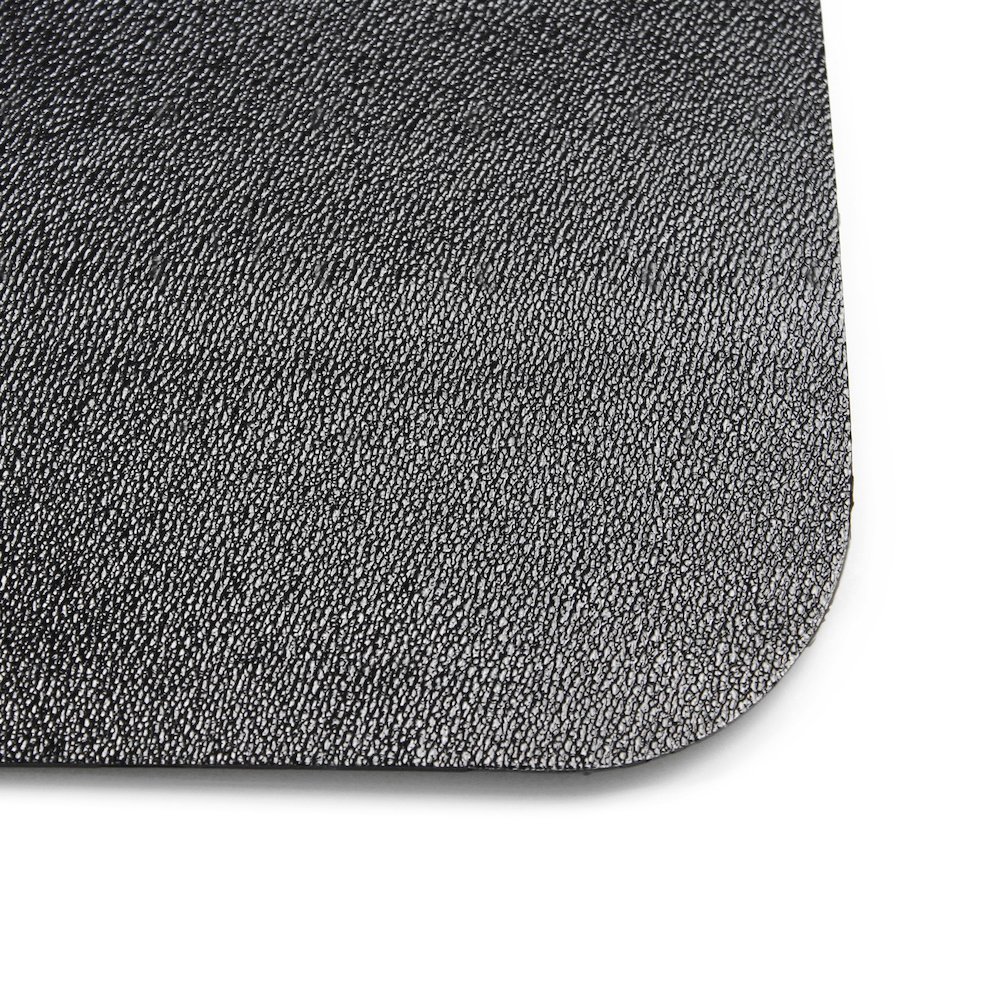 Black Vinyl Rectangular Chair Mat for Hard Floor - 48" x 60". Picture 4