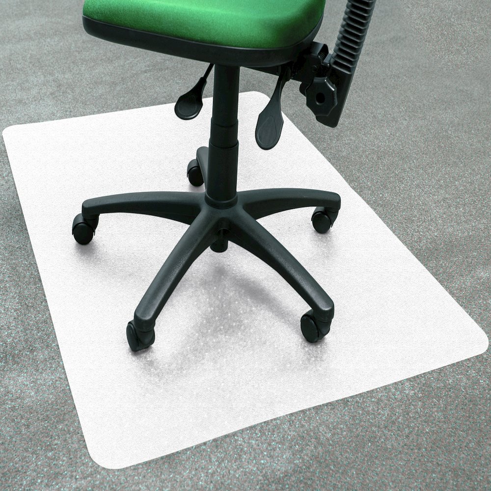 Cleartex Polypropylene Rectangular Chair Mat for Carpets - 29" x 46". Picture 2
