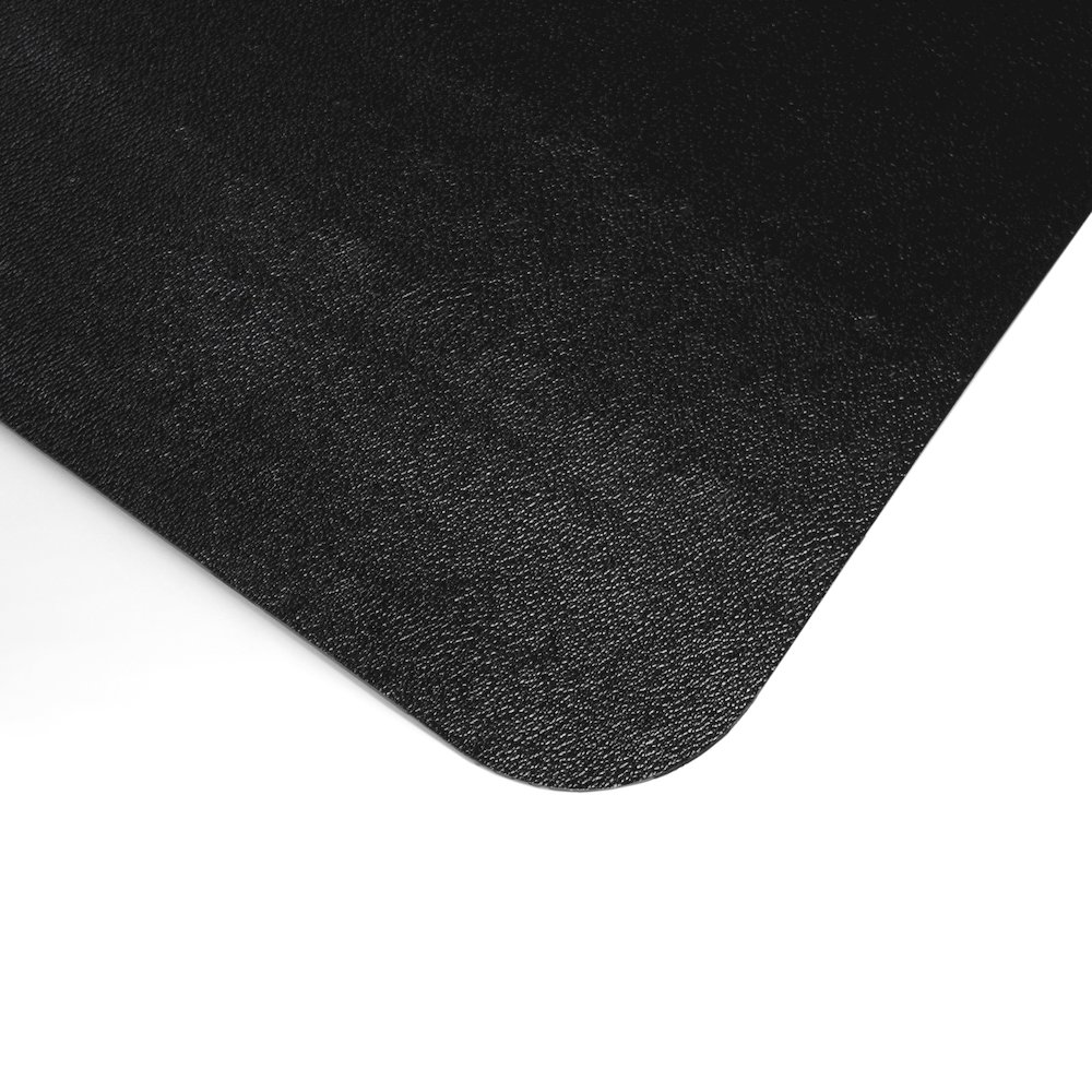 Black Vinyl Rectangular Chair Mat for Carpets - 29.5" x 47". Picture 5
