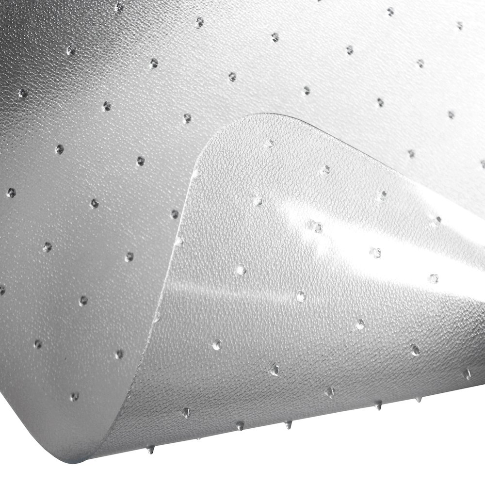 Cleartex Enhanced Polymer Lipped Chair Mat for Carpets up to 3/8" - 48" x 51". Picture 4