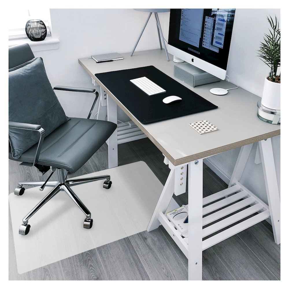 Rectangular Anti-Slip Foldable Chair Mat for Hard Floors - 36" x 48". Picture 3