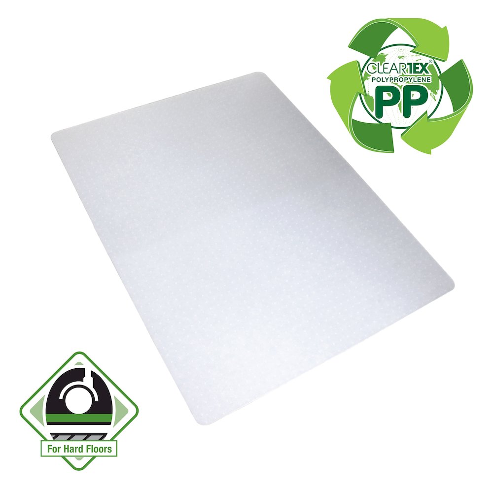 Cleartex Polypropylene Rectangular Chair Mat for Carpets - 29" x 46". Picture 3