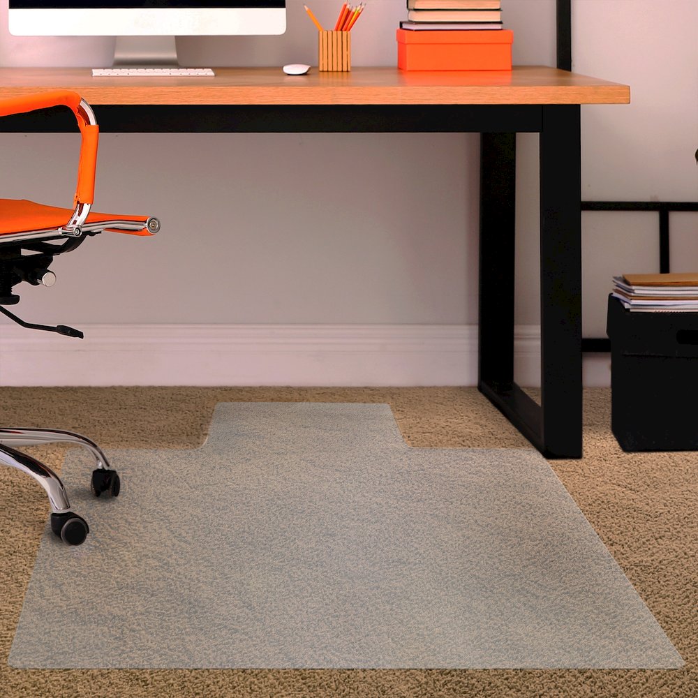 Vinyl Lipped Chair Mat for Carpets up to 3/8" - 45" x 53". Picture 3