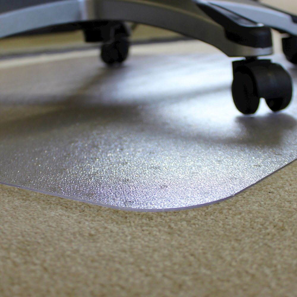 Chair Mat for Low / Medium Pile Carpets up to 1/2" thick - 46" x 60". Picture 2