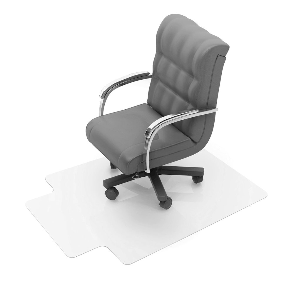 Vinyl Lipped Chair Mat for Carpets up to 3/8" - 45" x 53". Picture 5