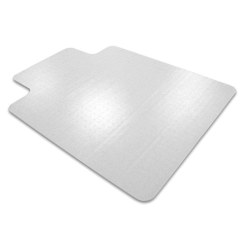 Cleartex Enhanced Polymer Lipped Chair Mat for Carpets up to 3/8" - 48" x 51". Picture 1