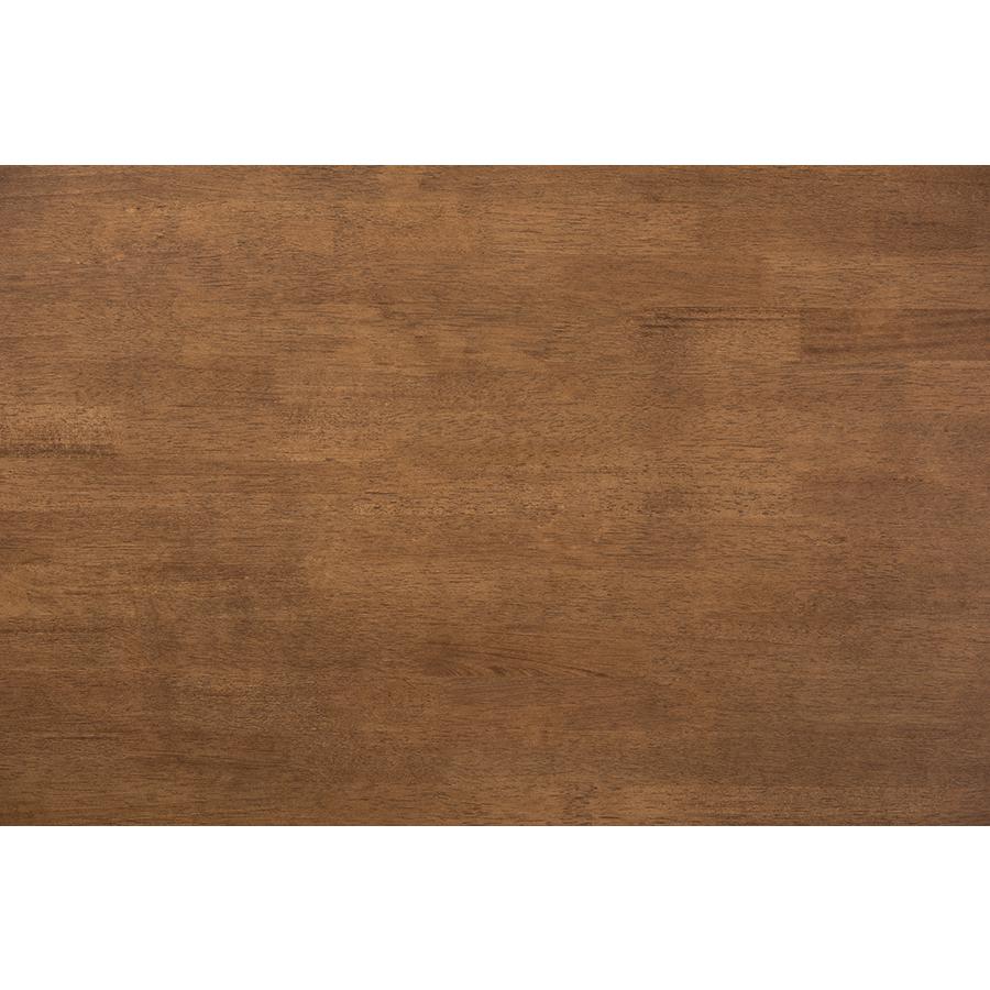 Transitional Walnut Brown Finished Rectangular Wood Coffee Table. Picture 4