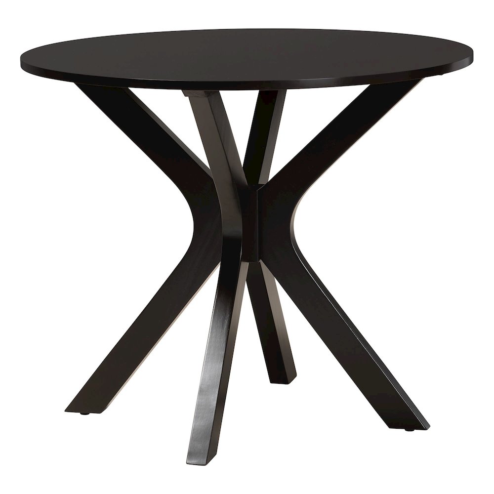 Julia 5-Piece Dining Set, Mid-Century Modern Round Table, Chair Set, Sand. Picture 4