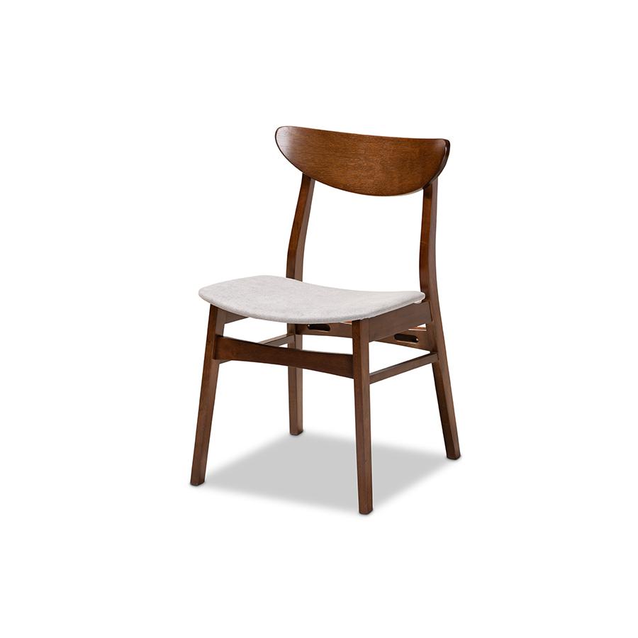 Walnut Brown Finished Wood 5-Piece Dining Set. Picture 2