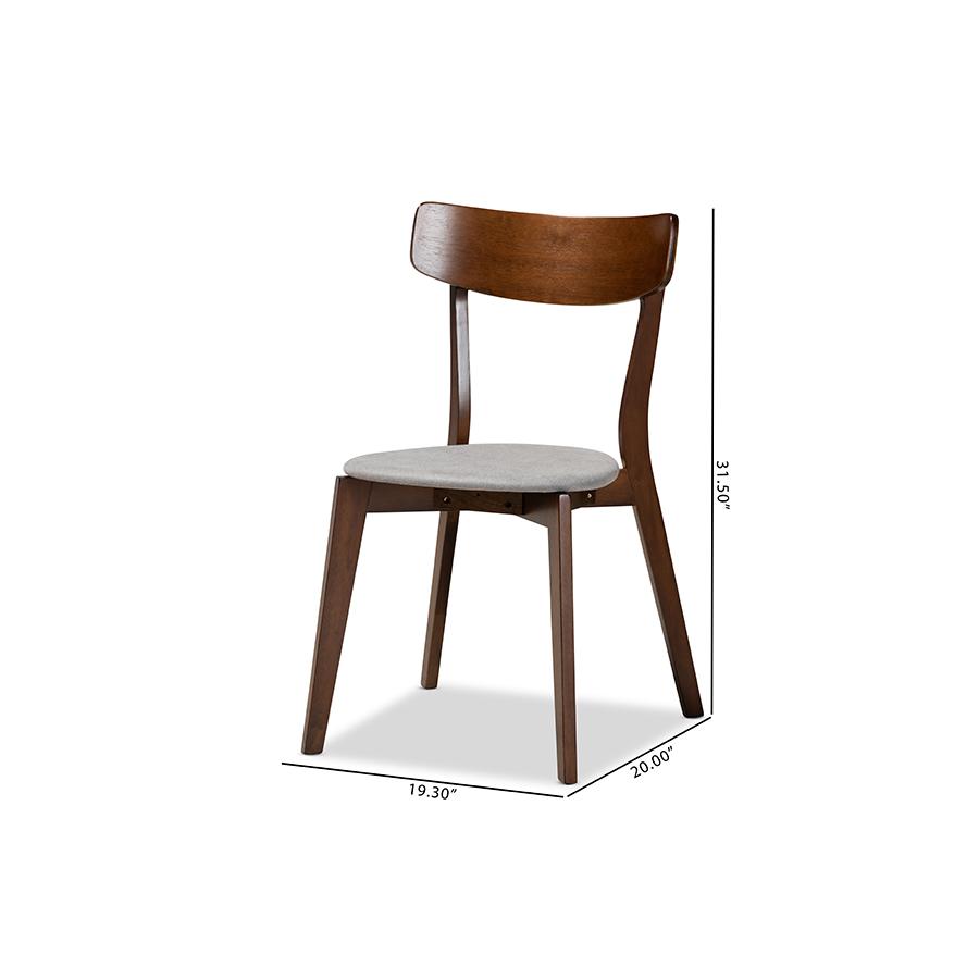 Walnut Brown Finished Wood 4-Piece Dining Chair Set. Picture 6
