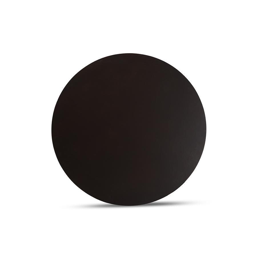 Dark Brown Finished 34-Inch-Wide Round Wood Dining Table. Picture 3
