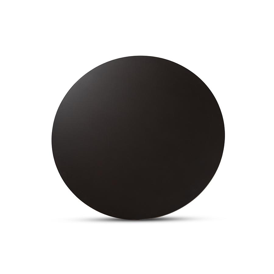 Dark Brown Finished 45-Inch-Wide Round Wood Dining Table. Picture 3