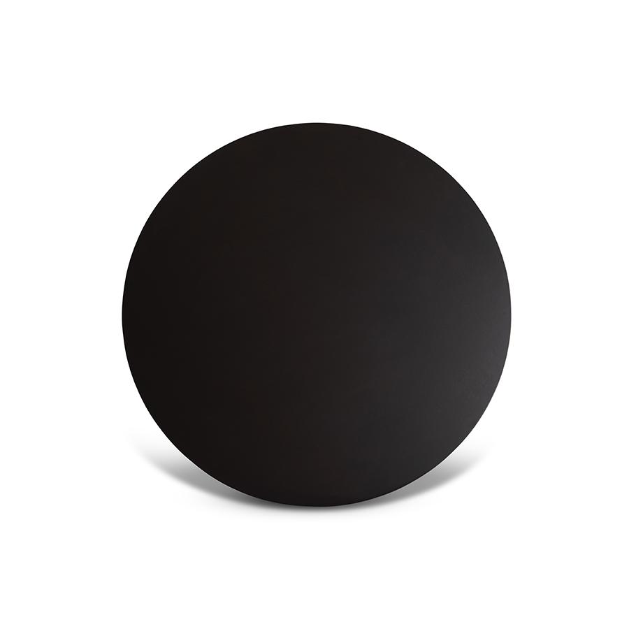 Dark Brown Finished 35-Inch-Wide Round Wood Dining Table. Picture 3
