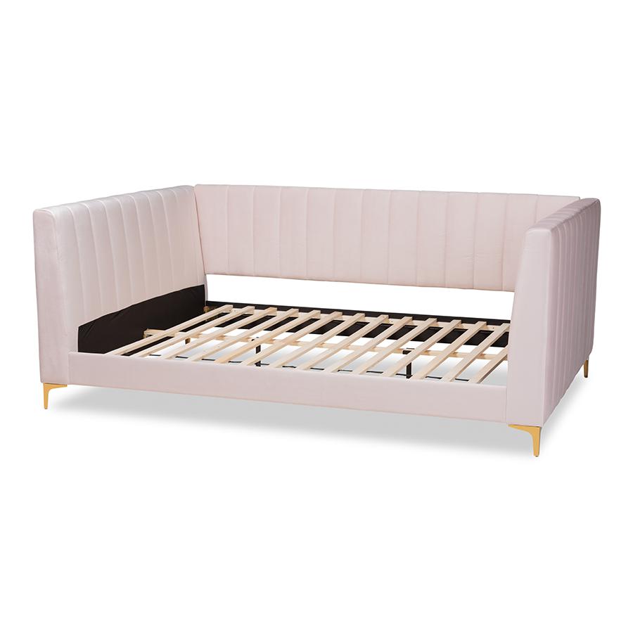 Gold Finished Full Size Daybed. Picture 3