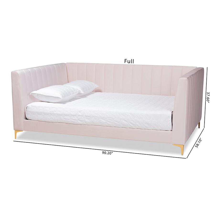 Gold Finished Full Size Daybed. Picture 7
