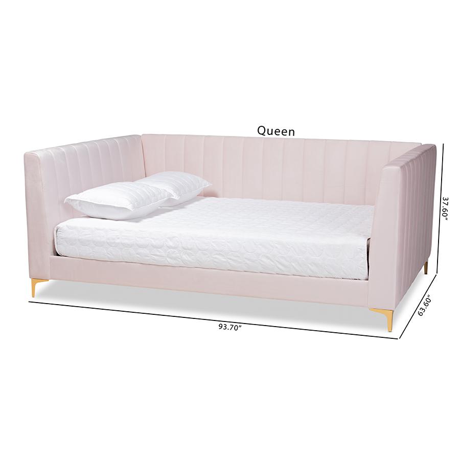 Gold Finished Full Size Daybed. Picture 8