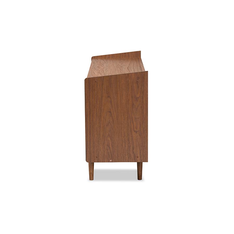 Grey Gradient Finished Wood 2-Door Dining Room Sideboard Buffet. Picture 4