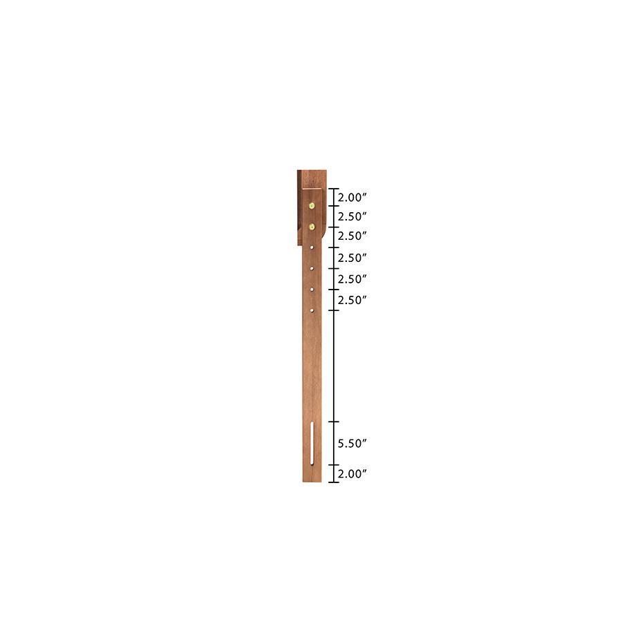 Lucie Modern and Contemporary Walnut Brown Finished Wood Full Size Platform Bed. Picture 10