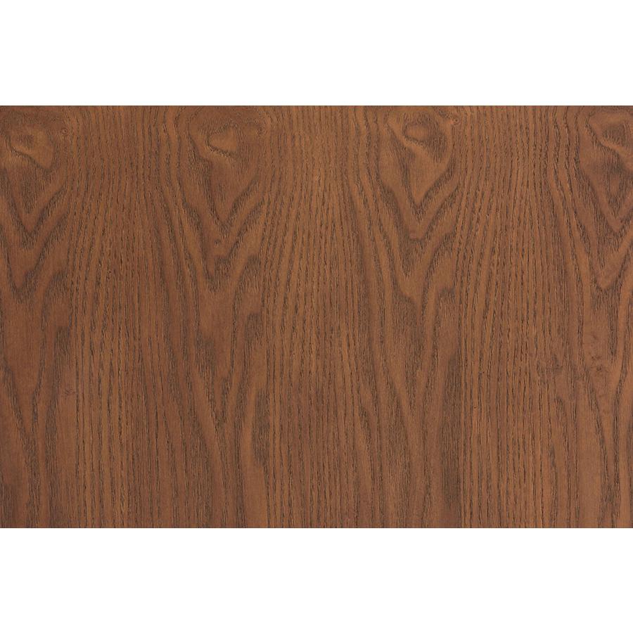 Modern Walnut Brown Finished Wood and Synthetic Rattan 2-Drawer Nightstand. Picture 7