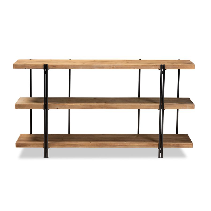 Black Finished Metal Console Table. Picture 2