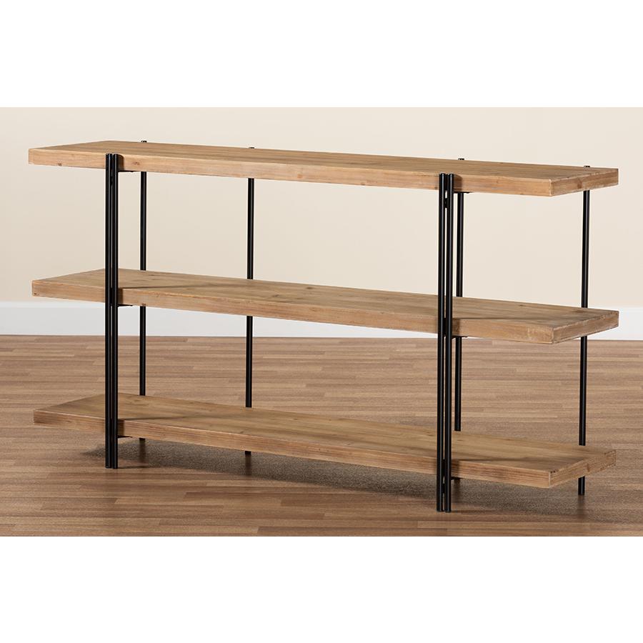Black Finished Metal Console Table. Picture 7