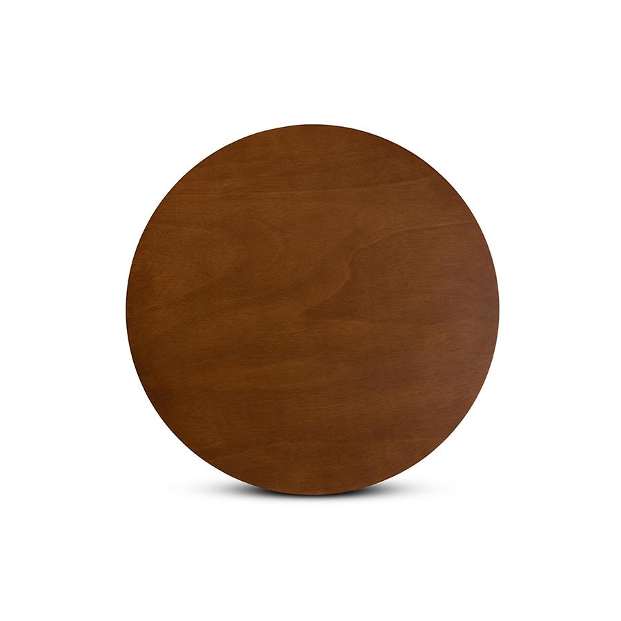 Transitional Walnut Brown Finished Wood 5-Piece Dining Set. Picture 4