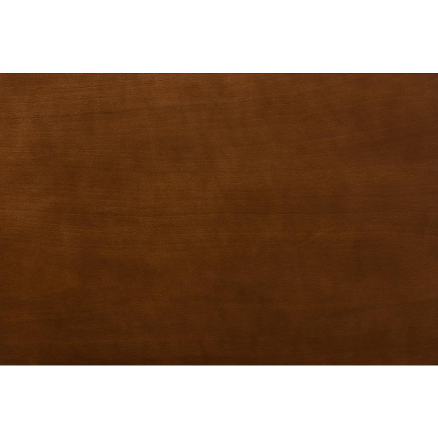 Erion Modern and Contemporary Walnut Brown Finished Wood 7-Piece Dining Set. Picture 4